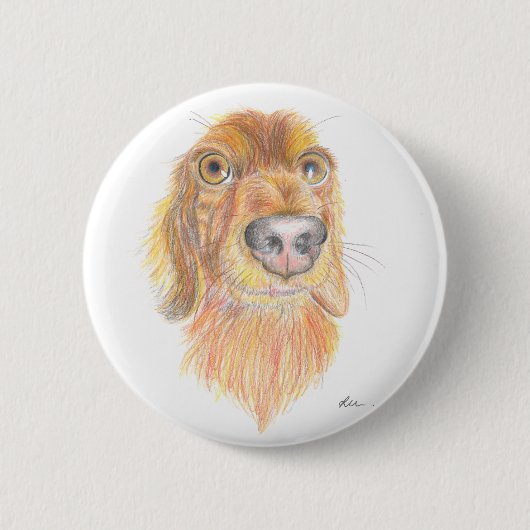 Badge Rond 5 Cm Dachshund (Devant)