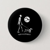 Badge Rond 5 Cm Dachshund Halloween (Devant)