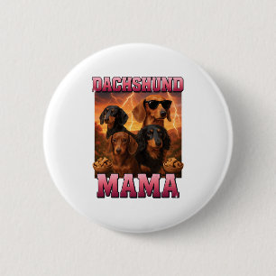 Badge Rond 5 Cm Dachshund Mama