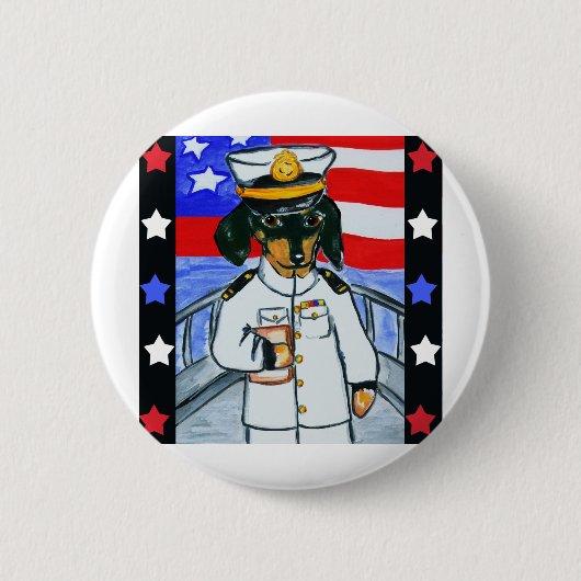 Badge Rond 5 Cm Dachshunds (Devant)