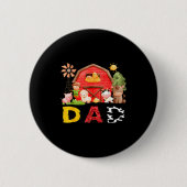 Badge Rond 5 Cm Dad Farm Cow Birthday Boy Matching Family Matching (Devant)