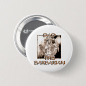 Badge Rond 5 Cm Dad the Barbarian (Devant & derrière)