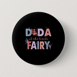 Badge Rond 5 Cm Dada de la fête de la petite fille du premier anni