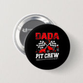Badge Rond 5 Cm Dada T Crew Racing Family Race Car Birthday Boy  (Devant & derrière)