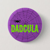 Badge Rond 5 Cm Dadcula Lime Green Driving Police Spider Web (Devant)