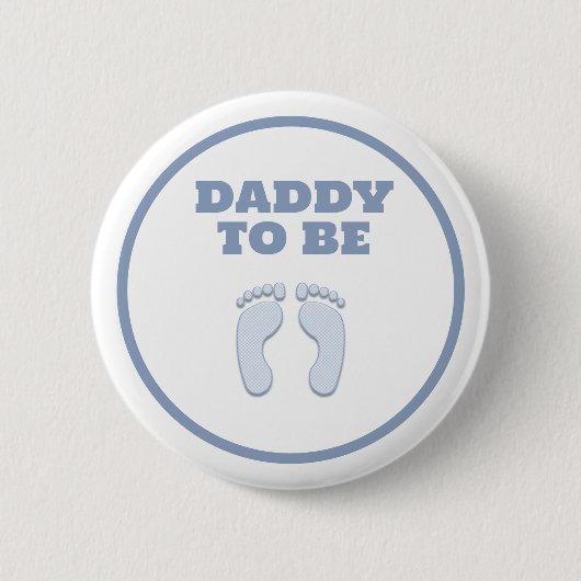 BADGE ROND 5 CM DADDY TO BE (Devant)