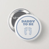 BADGE ROND 5 CM DADDY TO BE (Devant & derrière)