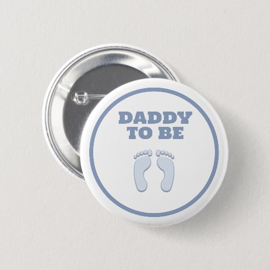 BADGE ROND 5 CM DADDY TO BE (Devant & derrière)