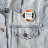 Badge Rond 5 Cm Daddy To Be Button Fox Woodlands Thème (En situation)