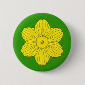 Badge Rond 5 Cm Daffodique héraldique (Devant)
