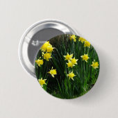 Badge Rond 5 Cm Daffodiques de printemps (Devant & derrière)