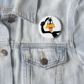 Badge Rond 5 Cm DAFFY DUCK™ avec une excellente idée (En situation)