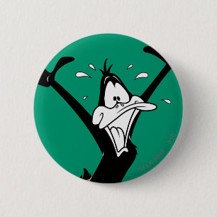 Badge Rond 5 Cm DAFFY DUCK™ Excited