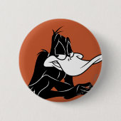 Badge Rond 5 Cm DAFFY DUCK™ Fermer (Devant)