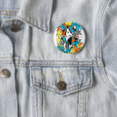 Badge Rond 5 Cm DAFFY DUCK™ Oh My Quaaak (En situation)