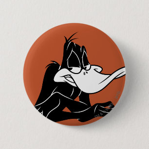 Badge Rond 5 Cm DAFFY DUCK™ Up Close