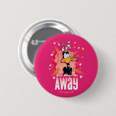 Badge Rond 5 Cm DAFFY DUCK™ - Vous me soufflez (Devant & derrière)