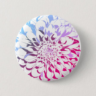 Badge Rond 5 Cm Dahlia flower button - violet tones