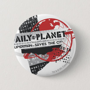 Badge Rond 5 Cm Daily Planet - Saves the City