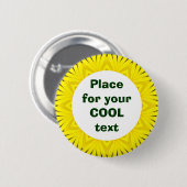 Badge Rond 5 Cm Daisy Mandala Modèle 10 (Devant & derrière)