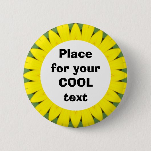 Badge Rond 5 Cm Daisy Mandala Modèle 18 (Devant)