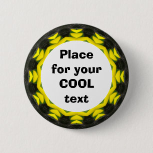 Badge Rond 5 Cm Daisy Mandala Modèle 19