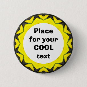 Badge Rond 5 Cm Daisy Mandala Modèle 20