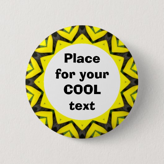 Badge Rond 5 Cm Daisy Mandala Modèle 28 (Devant)
