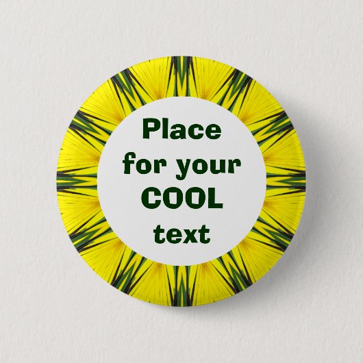 Badge Rond 5 Cm Daisy Mandala Modèle 29 (Devant)