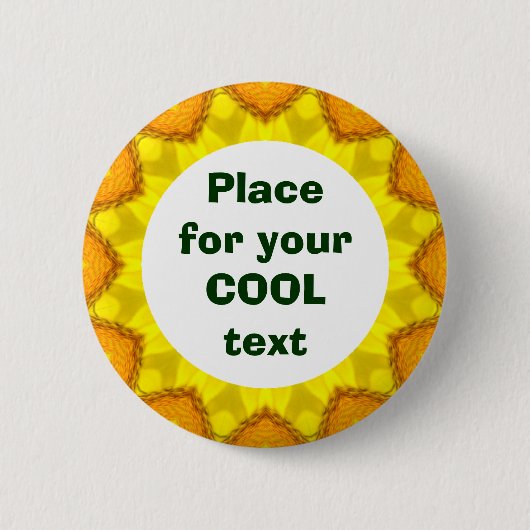 Badge Rond 5 Cm Daisy Mandala Modèle 30 (Devant)