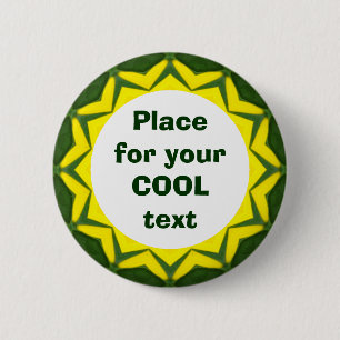 Badge Rond 5 Cm Daisy Mandala Modèle 39