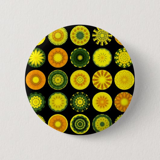 Badge Rond 5 Cm Daisy Mandalas (Devant)