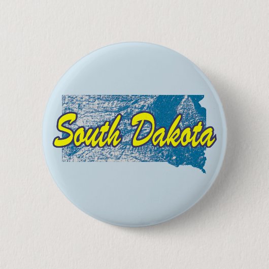 Badge Rond 5 Cm Dakota du Sud (Devant)