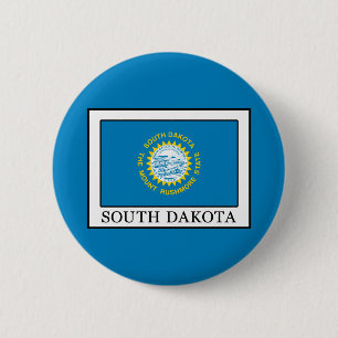 Badge Rond 5 Cm Dakota du Sud