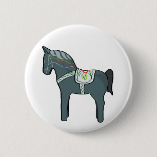 Badge Rond 5 Cm Dala horse