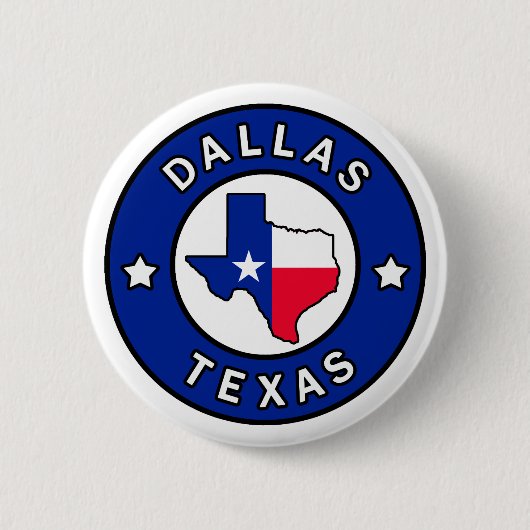 Badge Rond 5 Cm Dallas Texas (Devant)