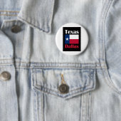 Badge Rond 5 Cm Dallas TX (En situation)