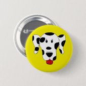 Badge Rond 5 Cm Dalmate drôle (Devant & derrière)