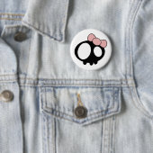 Badge Rond 5 Cm Dame noire (En situation)