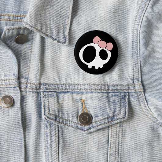 Badge Rond 5 Cm Dame noire (En situation)