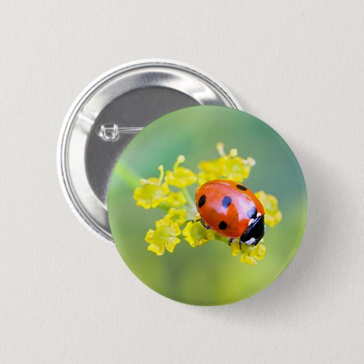 Badge Rond 5 Cm dame sur le dessus (Devant & derrière)