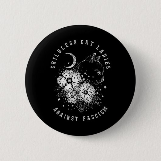 Badge Rond 5 Cm Dames de chat (Devant)