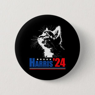 Badge Rond 5 Cm Dames De Chat Sans Enfant Pour Kamala Harris 24 Us
