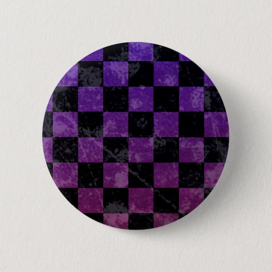 Badge Rond 5 Cm Damier de punk d'Emo (Devant)