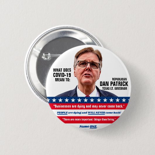 Badge Rond 5 Cm Dan Patrick parle (Devant & derrière)