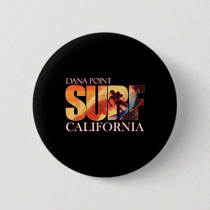 Badge Rond 5 Cm Dana Point Californie Plage Surf Pour Hommes Femme