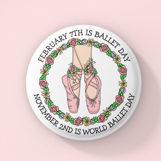 Badge Rond 5 Cm Dance Holiday | Jour du ballet