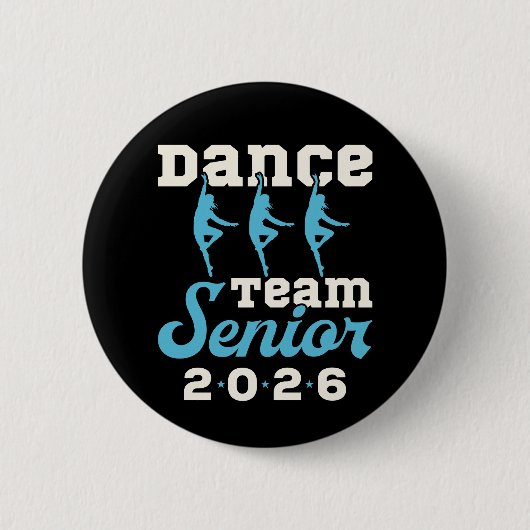 Badge Rond 5 Cm Dance Team Senior Class of 2026 (Devant)