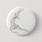 Badge Rond 5 Cm Dance Word Cloud (Devant)