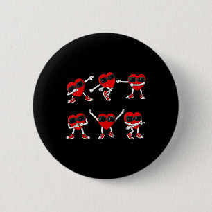Badge Rond 5 Cm Dancing Hearts Dance Challenge Valentines Day Boys